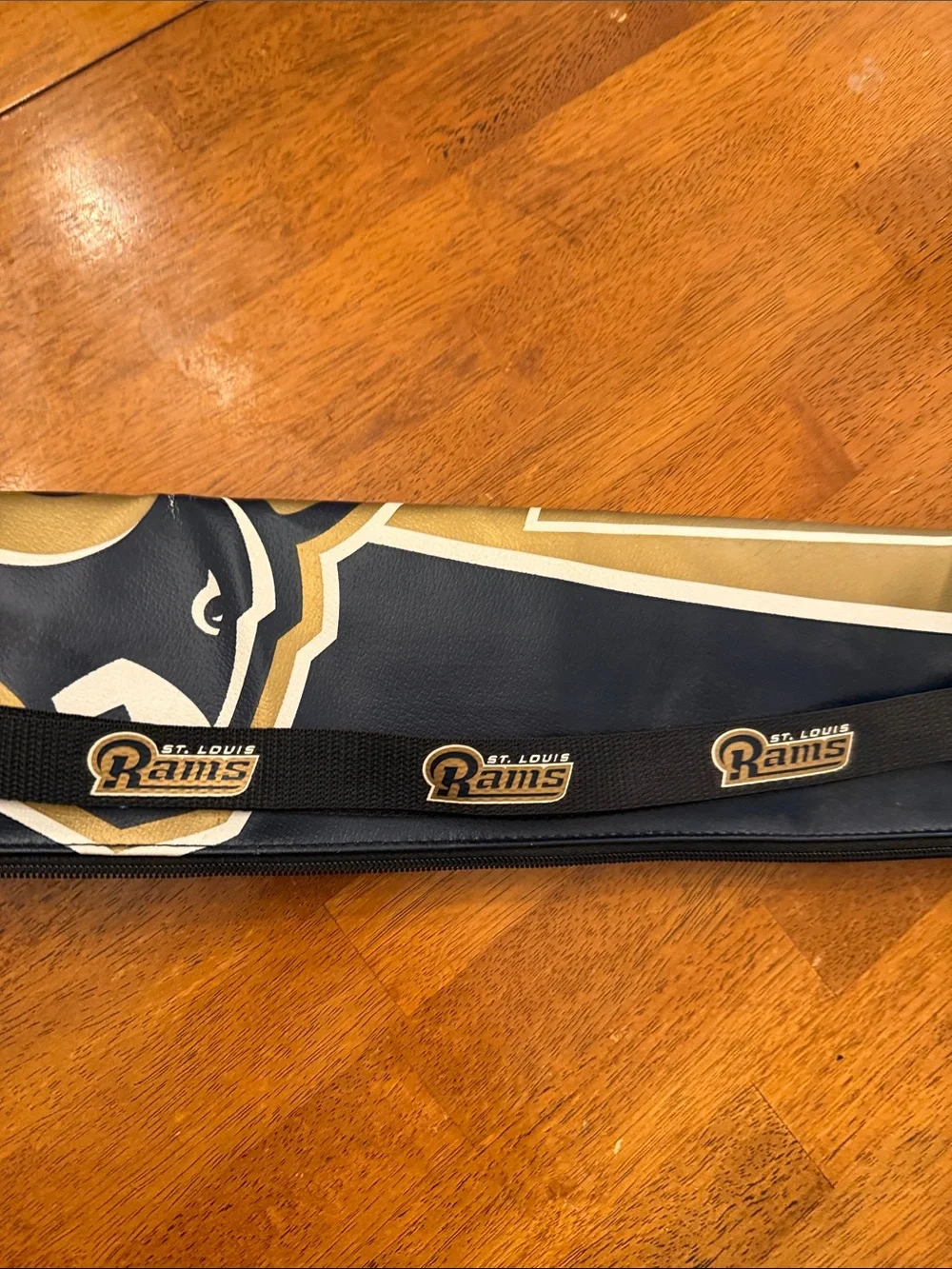 NFL St. Louis Rams Gold and Navy beverage can holder insulated